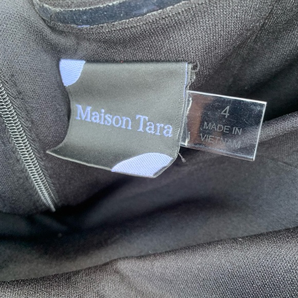 NWT Elegant 2 tone Black and White Women's strapless midi dress - Picture 7 of 12